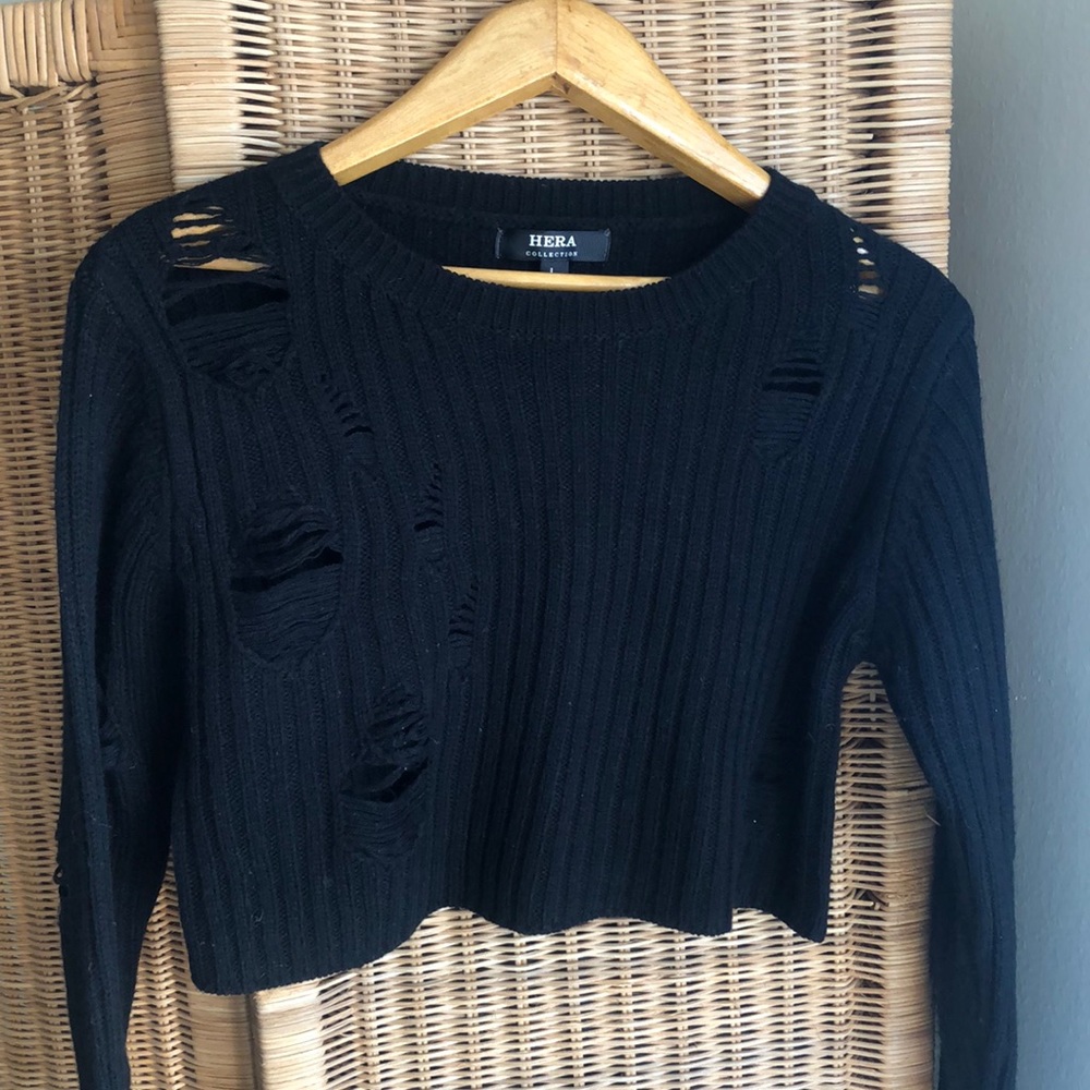 L Cropped Sweater